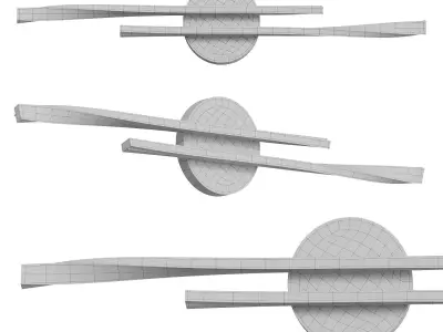 Minimalist Linear LED Vanity 3D model