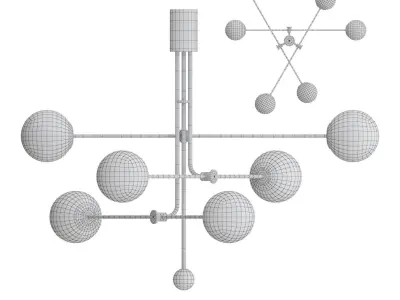 chandelier Base Roof 6 3D model