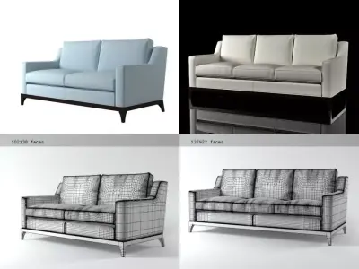 Lysander sofa 3D model