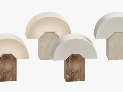 Edna Table Lamp in Tobacco by Simone and Marcel 3D model