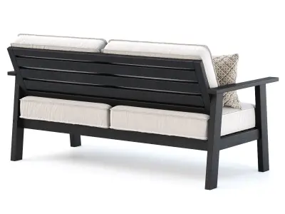 Jack wooden loveseat  3D model