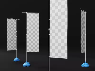 Nobori Flag 3D model