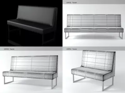 Menu sofa 3D model
