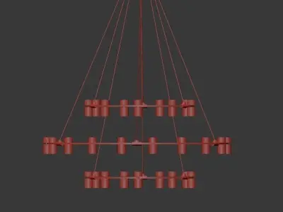 NETTO chandelier 3D model
