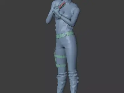 JILL RETRIBUTION FROM RESIDENT EVIL 3 REMAKE 3D print model