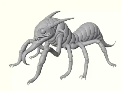 Alien Centipede 3D print model