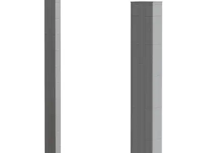  Envostar Eldder LED floor lamp in oak veneer 3D model