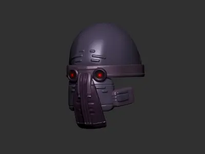 helmet high poly sculpt 3d printable  3D model 145