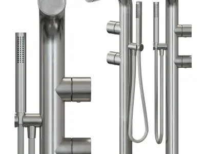 Rubinetterie Treemme Floor Standing Bathub Mixer 3D model