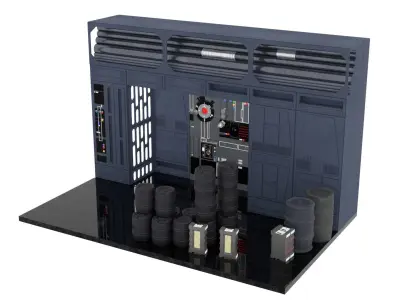 Set 1e - Death Star Alcove 2 1-12 scale Blackseries 3D Model Pack