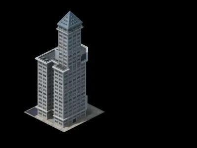 Heterogeneous - Building 08 3D model