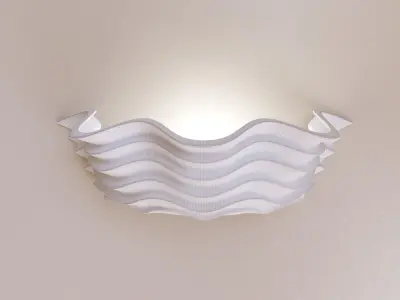 Shell Plaster Sconce by Liz O Brien 3D model