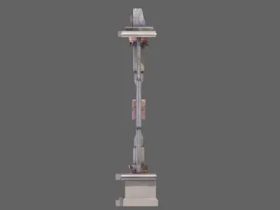 Futuristic Tower Low-poly 3D model