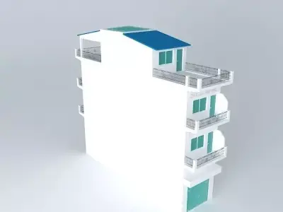 Simple Flat 3D model