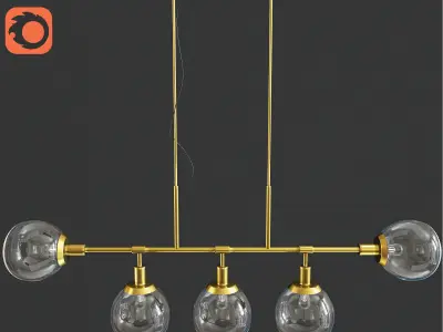 Eric Ceiling Chandelier 3D model