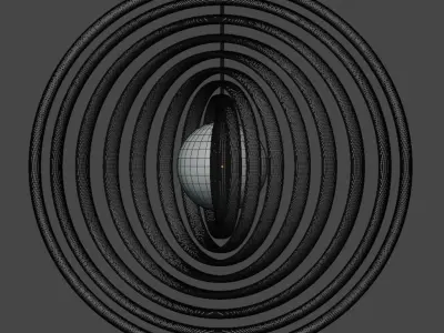 lampe light fixture with circular shape Free low-poly 3D model