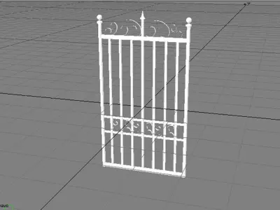 Steel Gate Type 4 3D model