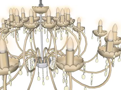 chandelier 13 3D model purchase