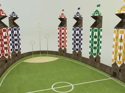 quidditch stadium 3d model 3D model