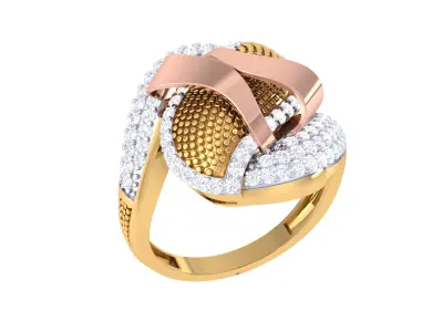 Women Ring  Render 3dm STL OBJ FBX Details 3D print model 130