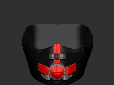 gas mask helmet scifi high poly sculpt 3D model 3D model