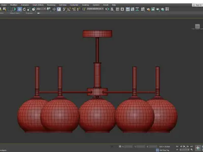 KIFER chandelier Low-poly 3D model