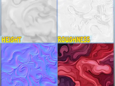  Stylized Lava Seamless Texture Texture