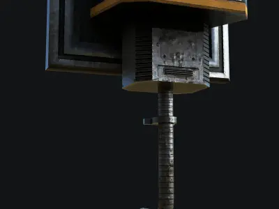 Sci-Fi Hand Lock Low-poly 3D model