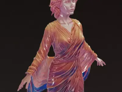 Woman Statue 3D model