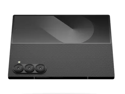 All the colors of the Galaxy Z Fold6 3D model