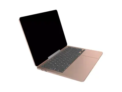 Laptop Mockup v1 002 Low-poly 3D model