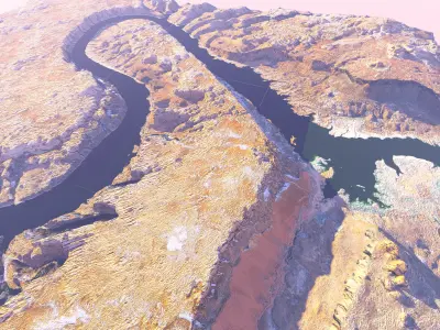 Glen Canyon Terrain Real Life Landscape 3D model