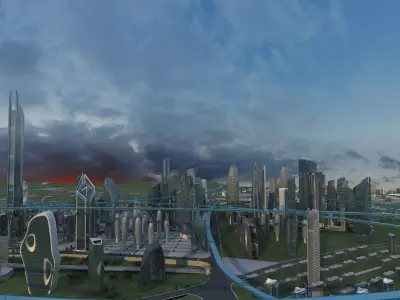 Future city 2 3D model