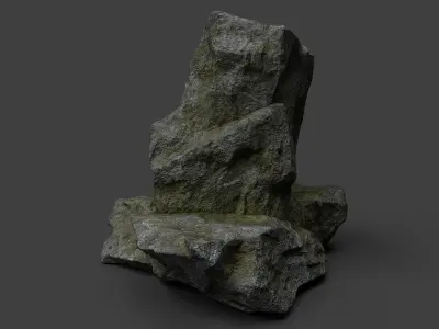 Rock 7-6 Low-poly 3D model purchase
