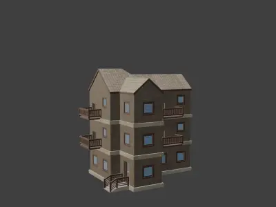 House Model 15 Low-poly 3D model