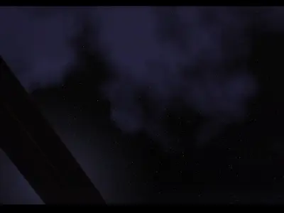 Abandoned warehouse 3D model - TV - chair - animated camera 3D model