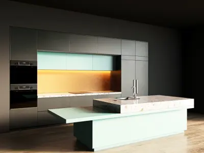 61-Kitchen1 matte 6 3D model
