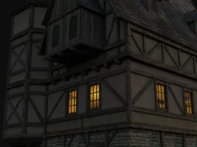 Fantasy Medieval House 06 3D model