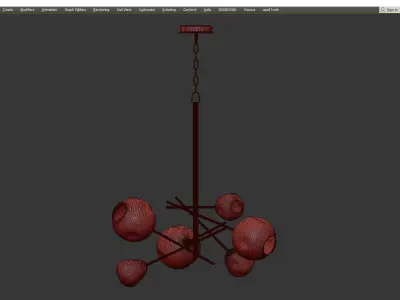 Regina Andrew Molten Glass Chandelier 3D model