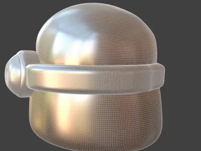 helmet high poly sculpt 3d printable ver 7 3D model 3D model 128