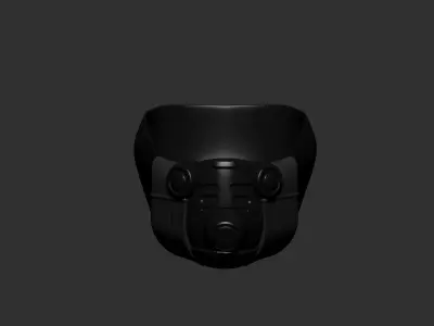 gas mask helmet high poly sculpt 3d printable  3D model buy