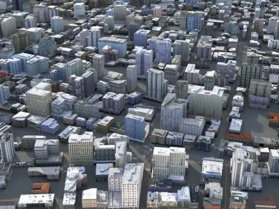 City 67 Low-poly 3D model