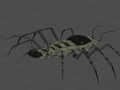InsectMech insect Low-poly 3D model