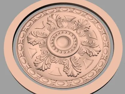 European furniture 3D relief models for CNC wood engraving E213 3D model