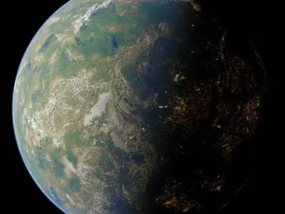  Planet Tveta 24K 3D model