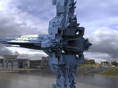 Spaceship Pincer 2  3D model