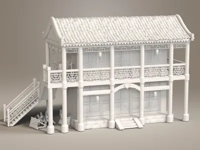 Ancient buildings  3D model