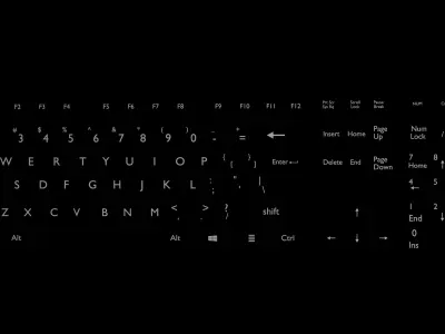 keyboard computer with neon lights Free low-poly 3D model