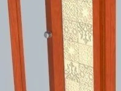 Interior Door Low-poly 3D model get