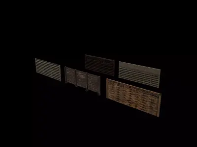 Fence System 3D model